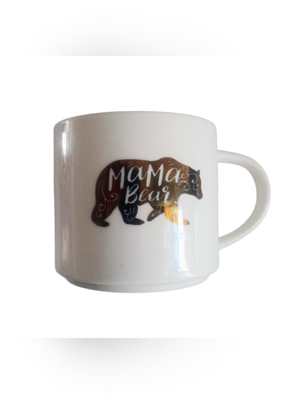 Threshold Porcelain Mama Bear Mug White With Gold